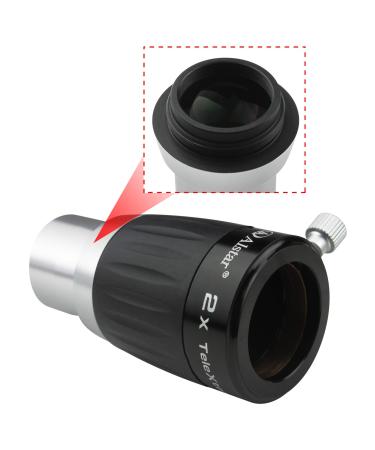 Alstar 1.25" 3-Elements 2X TeleXtender Barlow Lens