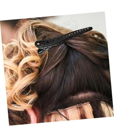 HAPINARY 6pcs Billed Hair Clips Non Slip Hair Clamp Hairdresser Clips Hair Barrettes Hair Pin Black Abs - Buy Online on SooperMarket.com