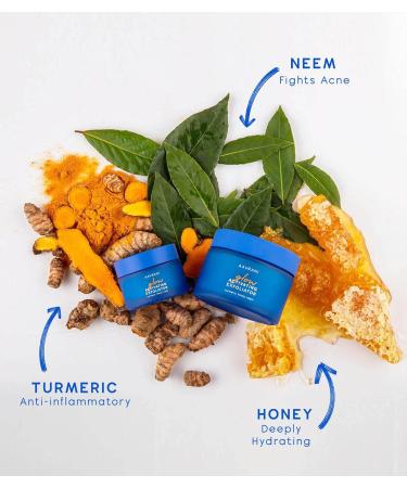 AAVRANI Glow Activating Exfoliator - Turmeric Face Mask with Raw Honey, Jojoba, and Neem - Clay Mask for Acne & Dark Spots - 3.4 Fl Oz - Buy Online on SooperMarket.com