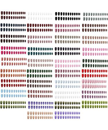 Dajidafu 1 Set Nails for Women Frosted Long Artificial Matte Fingernails Decals Wraps Full Cover Ballerina Gifts Manicure Kit Type 21 - Buy Online on SooperMarket.com