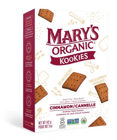 Mary's Organic Crackers - Plant Based Gluten Free Non GMO Graham Cinnamon Kookies 142 Grams (Pack of 1)