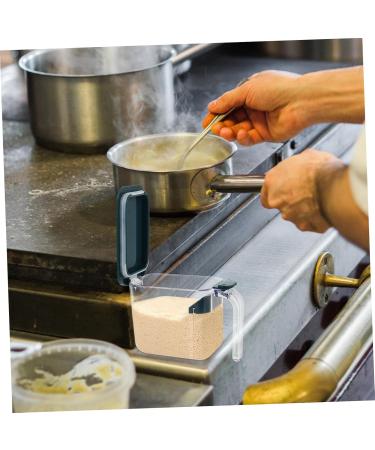 GRIRIW Box Seasoning Box Spice Containers Glass Condiment Bottles Salt Storage Organizer Jar With Cover 15X6.5X9.5CM Random Color - Buy Online on SooperMarket.com