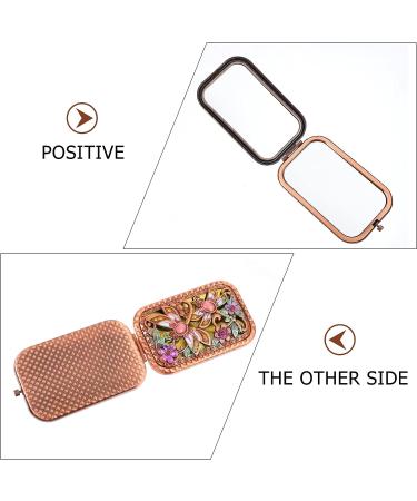 Beaupretty Moms Gift Folding Pocket Mirror - Double-Sided Small Dragonfly Travel Makeup Mirror - Claret - Buy Online on SooperMarket.com