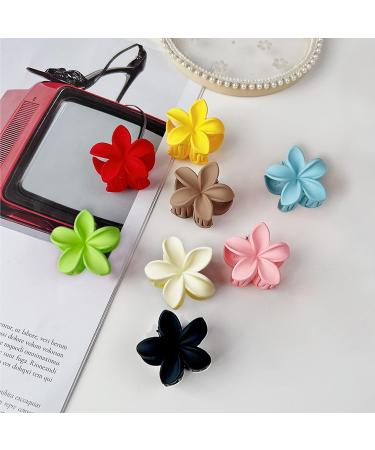8 Pack Small Flower Hair Claw Clips for Women Girls Kids - Strong Hold Mini Floral Hair Clips for Thin to Medium Thick Hair - Buy Online on SooperMarket.com