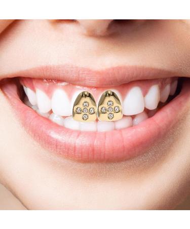 Didiseaon 2pcs Gold Decor Grills Grill Teeth Hip-hop Supplies Props Clothing Men and Women The Cross - Buy Online on SooperMarket.com