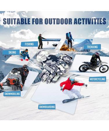 Jogoo Winter Snow Gloves for Men Women Outdoor Ski Gloves 3M Thinsulate Waterproof&Windproof Touchscreen Cold Weather Gloves Large - Buy Online on SooperMarket.com