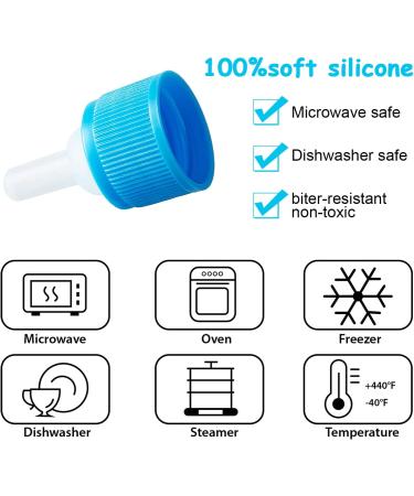 Tondiamo 16-Piece Pet Feeding Bottle Kit | Kitten Milk Replacer & Puppy Feeder Set with Replacement Nipples | Nursing Supplies for Newborn Small Animals - Blue/Pink - Buy Online on SooperMarket.com