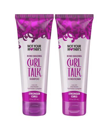 Not Your Mother's Curl Talk Bond Building Shampoo and Conditioner (2-Pack) - 8 fl oz - Strengthening Shampoo and Conditioner Set for Curly Hair