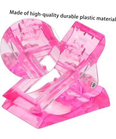 Mikinona 72 Pcs Nail Clip Extension Clamp Nail Binder Clips Manicure Extension Finger Nail Extension Clips Nail Tip Clips Clamps Heavy Duty Nail Dip Kits Equipment Plastic Crystal White 4X3X2CMx6pcs White Pinkx6pcs - Buy Online on SooperMarket.com