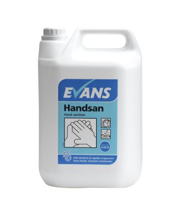 Evans Vanodine Handsan Alcohol Hand Sanitiser 5ltr