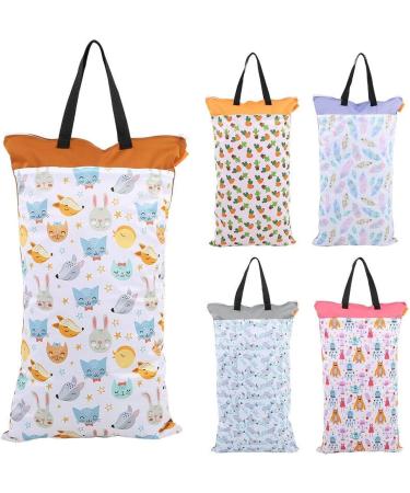 Hztyyier Hanging Wet Dry Cloth Diaper Bag 15.8x27.6inch - Large Capacity Reusable Diaper Pail Bag for Cloth Diapers or Laundry (#5) - Buy Online on SooperMarket.com