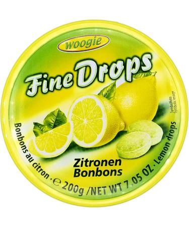 Woogie Fine Drops Hard Candy Tin - Lemon Mint and Wild Berries Flavours 200 g - Pack of 3 Fruit Candy Tin Cans - Buy Online on SooperMarket.com