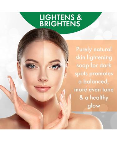 Kojic Acid & Turmeric Soap Bar for Face & Body - Even Tone, Bright Complexion - Made in USA (4 oz x 3) - Buy Online on SooperMarket.com