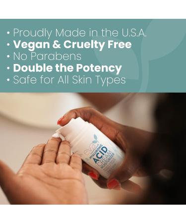 Eva Naturals Hydrating Face Cream with Hyaluronic Acid - Anti-Aging Moisturizer with Aloe Vera & Retinol - Firming Day & Night Cream (1.7 Fl Oz) - Buy Online on SooperMarket.com