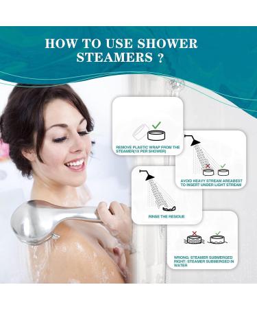 Shower Steamers Aromatherapy 8 Pack - Eucalyptus Menthol Stress Relief Set | Self Care and Valentines Gifts for Women and Men | Shower Bath Bombs for Relaxation - Buy Online on SooperMarket.com