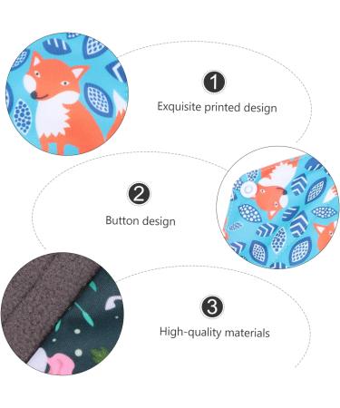 6pcs Reusable Bamboo Charcoal Panty Liners | Washable Cloth Menstrual Pads Set for Girls | Maternity Napkin & Panties | Eco-Friendly Menstrual Pad - Buy Online on SooperMarket.com