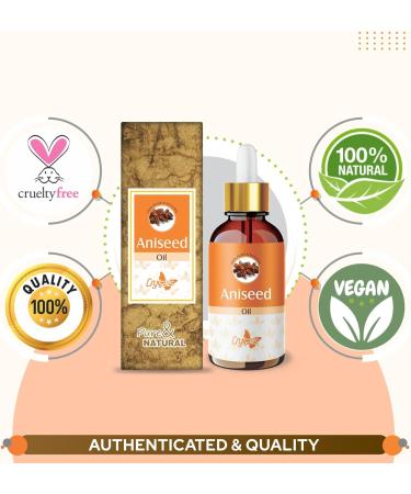 Crysalis Aniseed Oil 100% Natural Pure Undiluted Uncut Essential Oil 50ml with Dropper 50 ml (Pack of 1) - Buy Online on SooperMarket.com