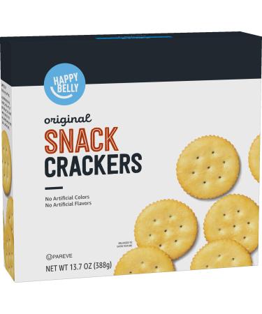 Amazon Brand - Happy Belly Original Snack Crackers, 13.7 oz Snack 13.7 Ounce (Pack of 1)