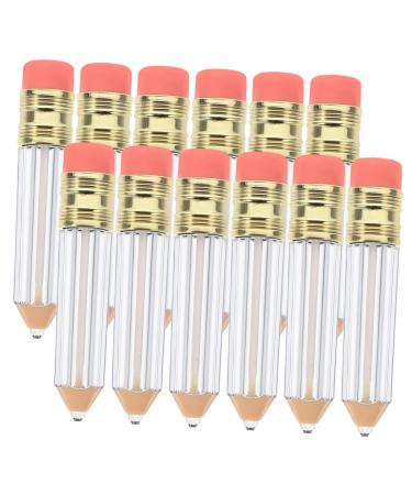 Beavorty 12pcs Sample Containers Clear Lip Gloss Tubes Makeup Lip Gloss Plastic Lipgloss Tubes Pencil Shaped Lip Gloss Tubes Lip Balm Containers Lip Balm Tube Air Traffic Control Travel
