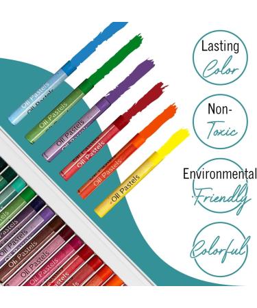 EXTRIC 36 Color Oil Pastels Set - Art Supplies for Kids and Artists - Buy Online on SooperMarket.com