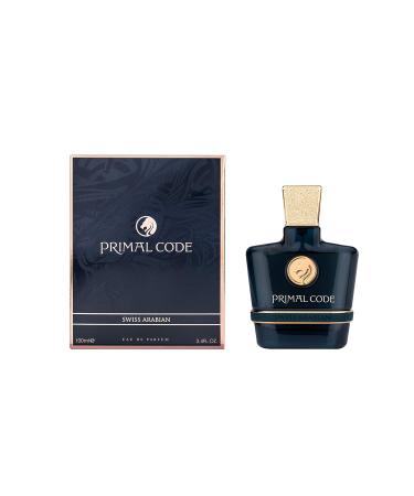 Swiss Arabian Primal Code - Luxury Products From Dubai - Long Lasting Addictive Personal EDP Spray Fragrance - Seductive Signature Aroma - 3.4 Oz Herbal 3.4 Ounce (Pack of 1) - Buy Online on SooperMarket.com