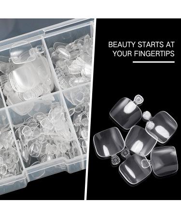 AORAEM 1000PCS False Toenails - Clear and Natural Full Cover Press On Toe Nails - 10 Sizes with Box for Acrylic Tips and Nail Art - Buy Online on SooperMarket.com