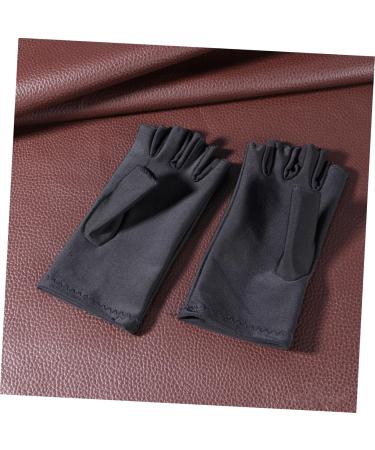 Angoily 5 Pair Gloves Manicure Glove Uv Shield Glove Anti Uv Glove Miss Electric Car Apparel M Black - Buy Online on SooperMarket.com