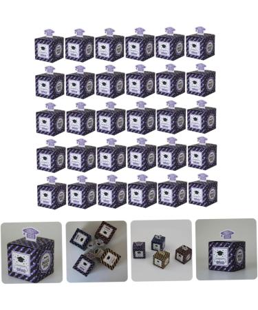 50pcs Boxes Graduation Candy Box Gift Boxes Favor Boxes Graduation Party Favors Party Candy Holder Grad Candy Boxes Candy Supply Graduation Treat Boxes Square Carton Purple Paper 1 count (Pack of 1) Purple - Buy Online on SooperMarket.com