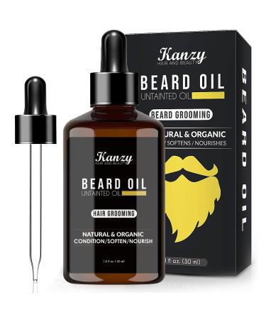 Kanzy beard oil men for healthy beard growth 30ml Beard Oil growth perfect gift set for men slightly perfumed beard oil contains aloe vera jojoba and vitamin e adfhf/002