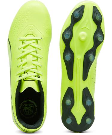 PUMA Unisex King Match FG/AG Soccer Shoes - Electric Lime & Black - Size 44.5 EU | International Shipping Available - Buy Online on SooperMarket.com