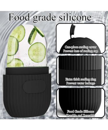 Buy Silicone Ice Roller Face Reusable Ice Roller for Smooth Skin & Illuminated Eyes (Black) | Perfect for Pore Reduction - Buy Online on SooperMarket.com