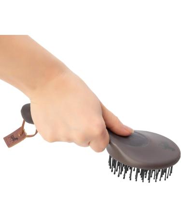 Animalon Mane and Tail Brush for Horses | Premium Horse Care Accessories | Durable Mane and Tail Comb in Brown - Buy Online on SooperMarket.com