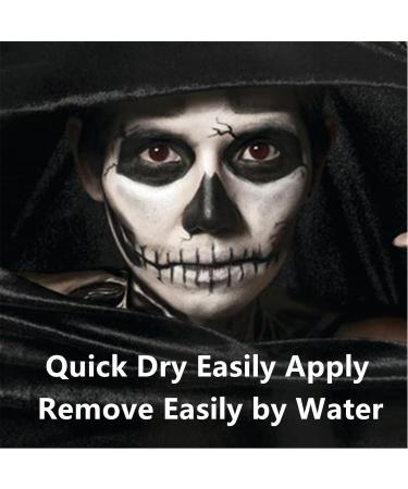 Go Ho Water Based Black Face Paint Stick - 1.06 Oz Non-toxic Cream Makeup for Adults & Children - Washable & Full-coverage Body Paint Stick for Theater, Halloween, SFX, Cosplay - Buy Online on SooperMarket.com