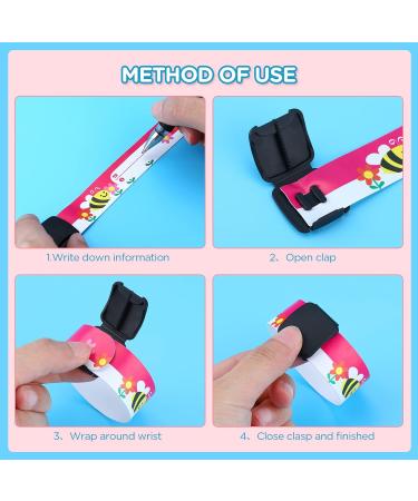 20 PCS Child Safety Wristband Bracelets - Reusable and Waterproof ID Bands for Boys and Girls | Adjustable Anti Lost Bracelets for Outdoor Activities - Buy Online on SooperMarket.com