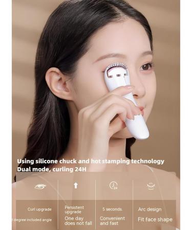 Rechargeable Heated Eyelash Curler - Long Lasting Curl Color Changing Silicone Fits Eye Design - Buy Online on SooperMarket.com