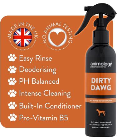 Animology Dirty Dawg Pup No-Rinse Shampoo Dog Spray 250ml - Buy Online on SooperMarket.com