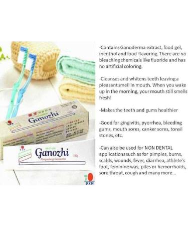 DXN Ganozhi Toothpaste Ganoderma 150g - Set of 2 Boxes | Natural Oral Care - Buy Online on SooperMarket.com