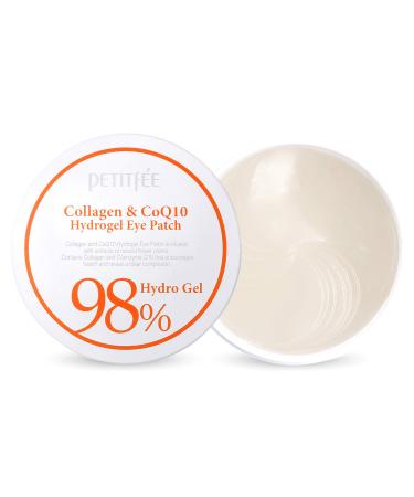 PETITFEE Collagen & Co Q10 Hydrogel Eye Patch 60 pcs(30 pairs) / wrinkles,moisture/Korean Cosmetics