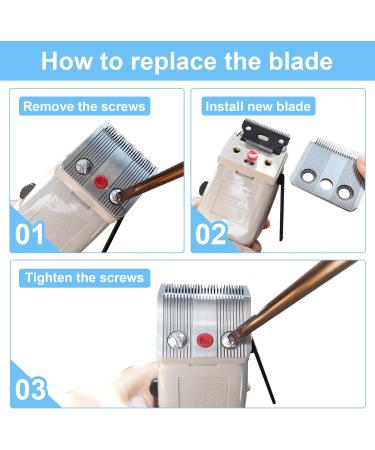 AUDOC Star Blade Replacement For Moser 1400 Lawn Mower | Stainless Steel Adjustable 0.7-3mm Pack of 2 - International Shipping Available - Buy Online on SooperMarket.com