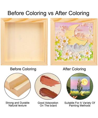 8 Pieces 6x6 Inch Square Unfinished Wood Panels for Painting & Drawing - Buy Online on SooperMarket.com