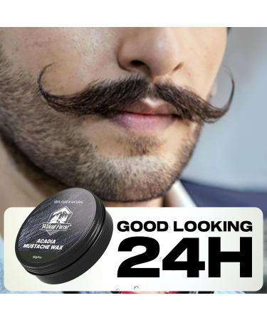 Waking Forest Mustache Wax for Men - Strong Hold Sandalwood Beard Wax All Natural Ingredients 2oz | Train Tame & Style Your Moustache - Buy Online on SooperMarket.com