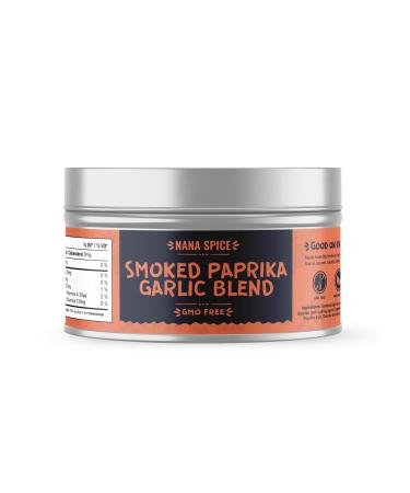 SMOKED PAPRIKA GARLIC BLEND SEASONING BY NANA SPICE | 100 G TIN | HAND GROUNDED FOR RICH AROMA AND FLAVOUR AS AN EASY RUB OR MARINADE