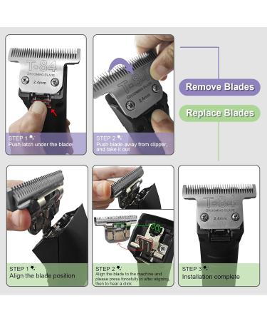 BESTBOMG T84 Replacement Knife for Dog Grooming | Compatible with Heiniger Moser Max45 Andis Easter A5 | 3/32 Inch Cutting Length - Buy Online on SooperMarket.com