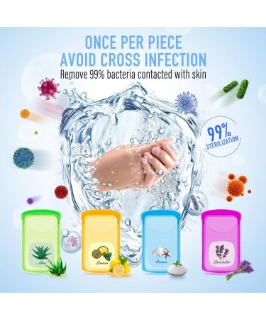 BLOOMOAK 200pcs Portable Travel Hand Washing Paper Soap Sheets - Skin Friendly & Disposable - Ideal for Camping, Hiking & Outdoor Activities - 2 Pack Mix - 400 Count - Buy Online on SooperMarket.com