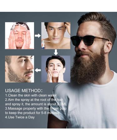Beard Growth Serum for Men - Accelerate Beard Growth with 30ml Beard Oil & Hair Growth Formula - Buy Online on SooperMarket.com