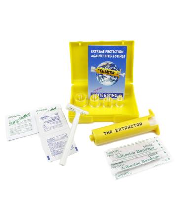 Sawyer Products Venom Extractor & Suction Pump Kit for Snake Bite  & Bee  Wasp  and Mosquito Stings  Yellow  One Size (B4)
