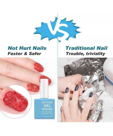 Gel Nail Polish Remover - Safe & Easy Quick Gel Polish Remover For UV Plastic Acrylic Natural Nails etc 2-3 Min Time-Saving And Hassle-Free Non-Irritating Gel Remover Nail Varnish Remover - Buy Online on SooperMarket.com