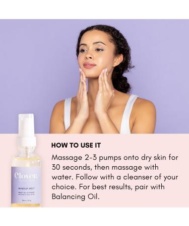 Clover Makeup Melt Milky Cleansing Oil | Gentle Skin-Friendly & Residue-Free Makeup Remover | Cruelty-Free & Vegan - Buy Online on SooperMarket.com