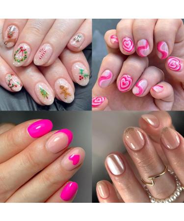 LuckForever 300pc Oval Gel Nail Tips - Short Clear Press On Nails for Acrylic Extensions | Full Cover Soft Gel Fake Fingernails - Buy Online on SooperMarket.com