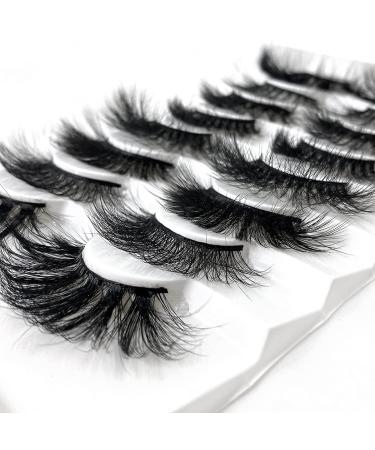 HBZGTLAD 8 Pairs 3D Mink False Eyelashes - Natural Long Makeup Lashes (Mix-81) - Buy Online on SooperMarket.com